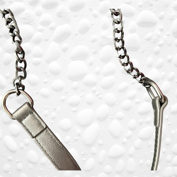 Browns Metallic Chain Crossbody Bag – Stella-McCartney Fatabella Inspired - Picture 7 of 9